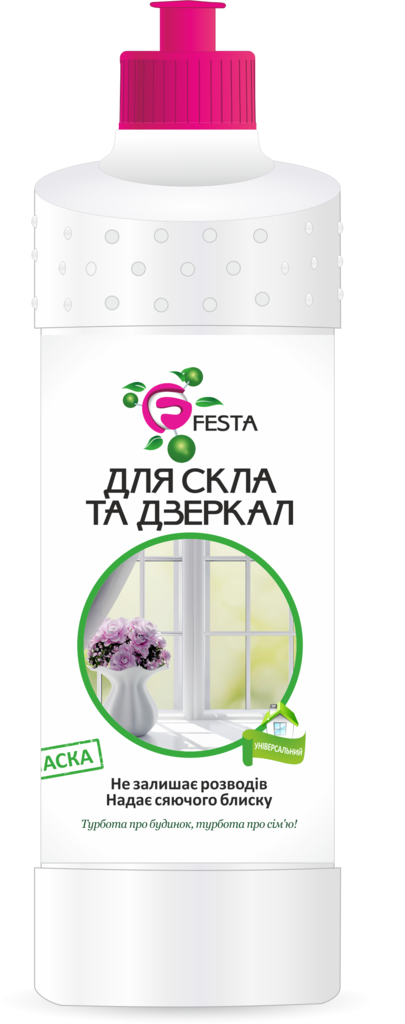 Засіб для миття вікон "Універсальний" FESTA запасний блок 500 мл